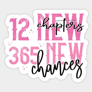 12 New Chapters 365 New Chance Sticker